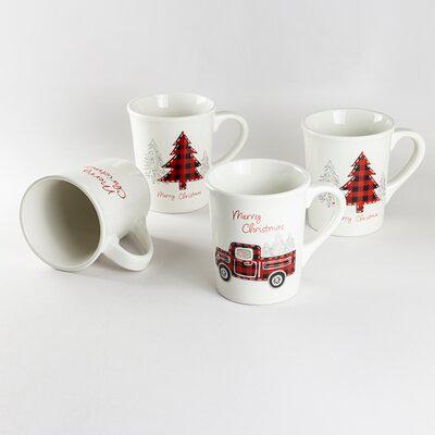 4 Piece Coffee Mug Set