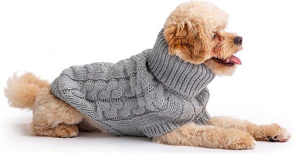 GF Pet Chalet Dog Sweater, Grey, Large
